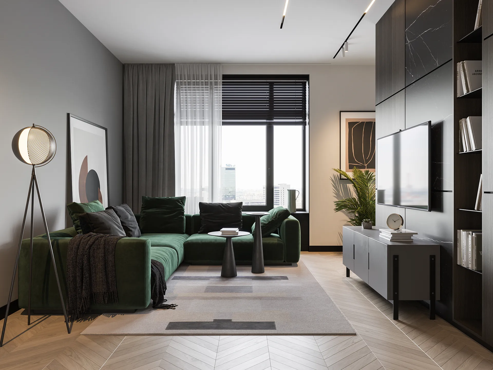 Mondo lattiavalaisin 153 cm, Musta Oblure