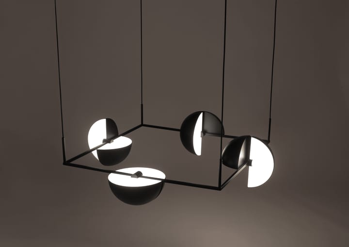 Trapeze quertette valaisin 113,5x113,5 cm, Musta Oblure