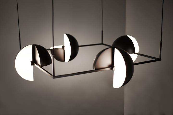 Trapeze quertette valaisin 113,5x113,5 cm, Musta Oblure