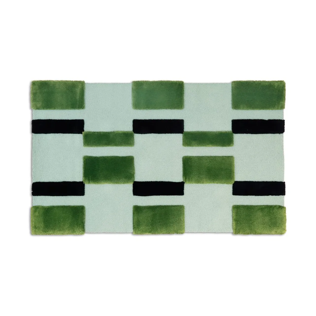 ODC Segment Rug Collection Irregular matto, Green-mint-black, 120x200 cm Ogeborg