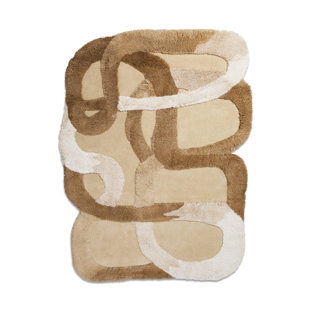 Ogeborg The Tangles villamatto Natural, 236x300 cm | Skandinaavinen Sisustus | Ryijymatot & Nukkamatot | Beige