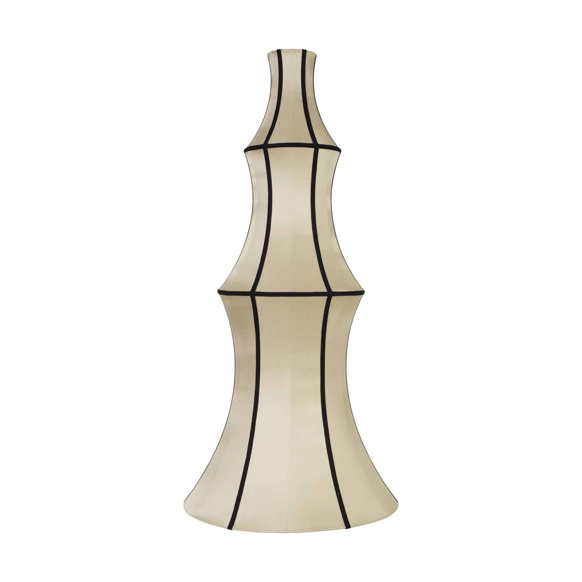 Indochina Classic Long lampunvarjostin, Kit-black Oi Soi Oi