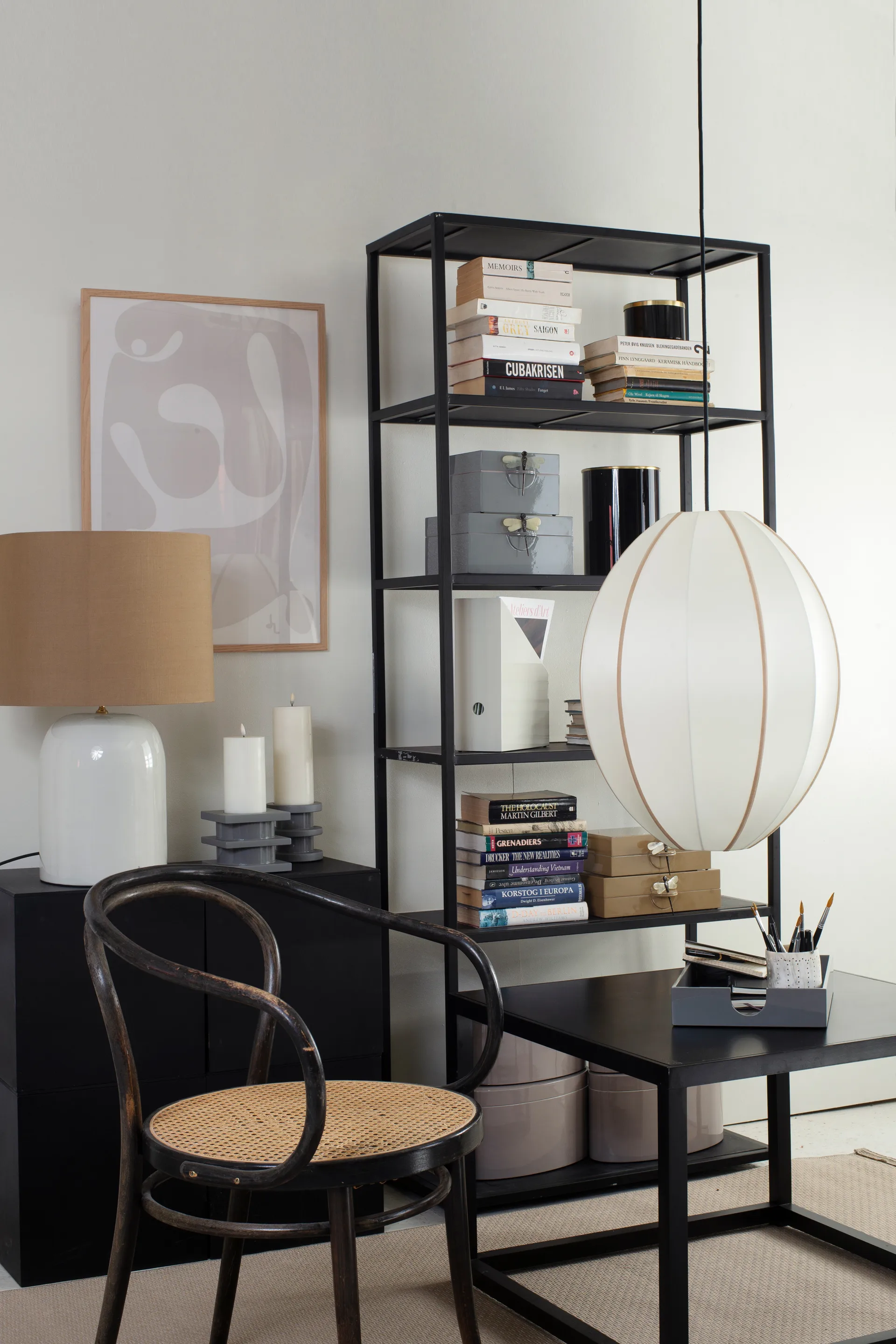 Indochina Classic Oval L lampunvarjostin, Offwhite-amber Oi Soi Oi