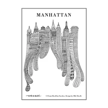 Manhattan juliste - 50x70 cm - Olle Eksell