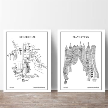 Manhattan juliste - 50x70 cm - Olle Eksell