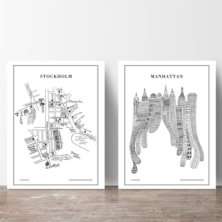 Manhattan juliste - 50x70 cm - Olle Eksell