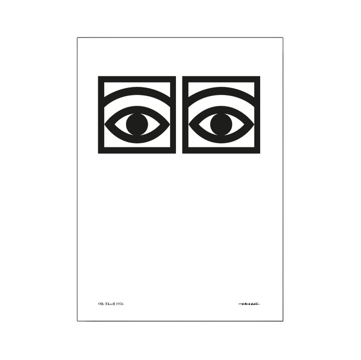 Ögon juliste, yksi silmäpari - 21x29,7 cm (A4) - Olle Eksell