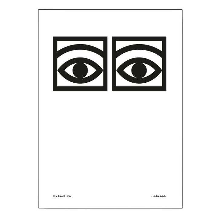 Ögon juliste, yksi silmäpari - 50x70 cm - Olle Eksell