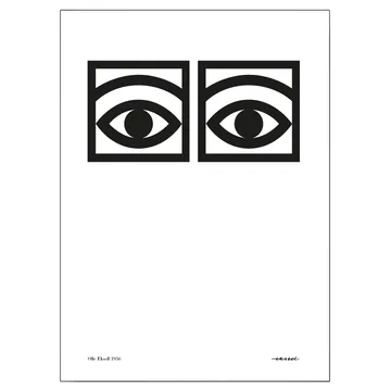 Ögon juliste, yksi silmäpari - 70x100 cm - Olle Eksell
