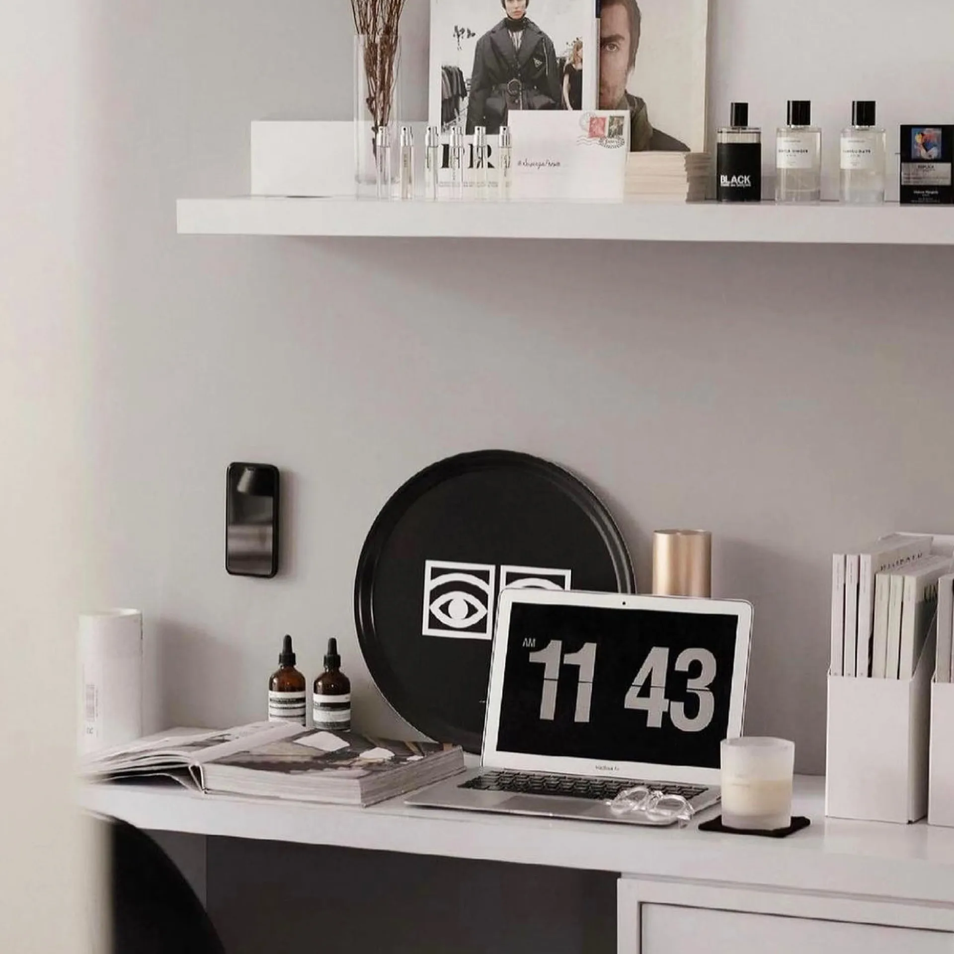 Ögon tarjotin Ø 38 cm, Musta Olle Eksell