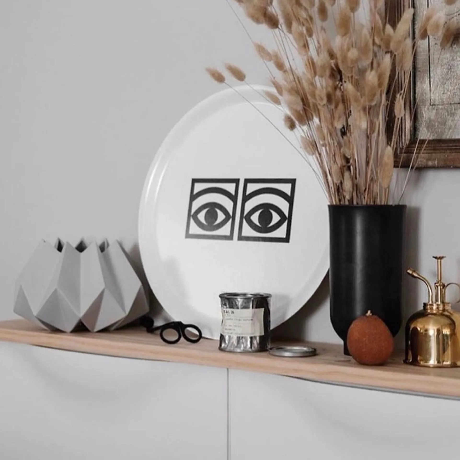 Ögon tarjotin Ø 38 cm, Valkoinen Olle Eksell