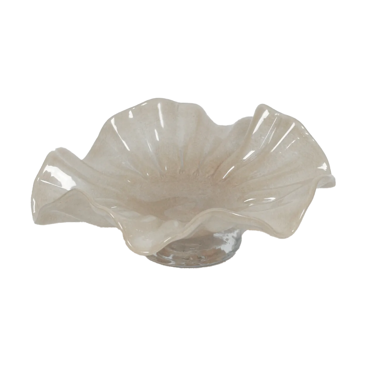 Loa kulho jalalla 22 cm, Ruskeanharmaa Olsson & Jensen