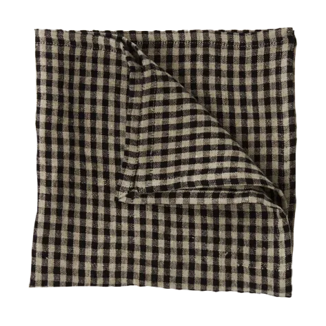 Vipa pellavaservetti 45x45 cm, Musta-hiekka Olsson & Jensen