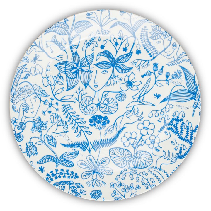 Grazia lautanen 27 cm - Sininen-valkoinen - Opto Design