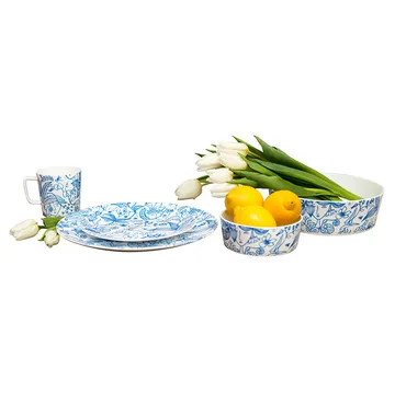 Grazia lautanen 27 cm - Sininen-valkoinen - Opto Design