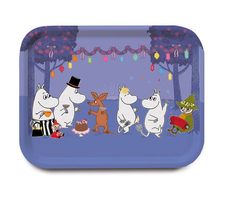 Moomin Dancing tarjotin - Sininen - Opto Design