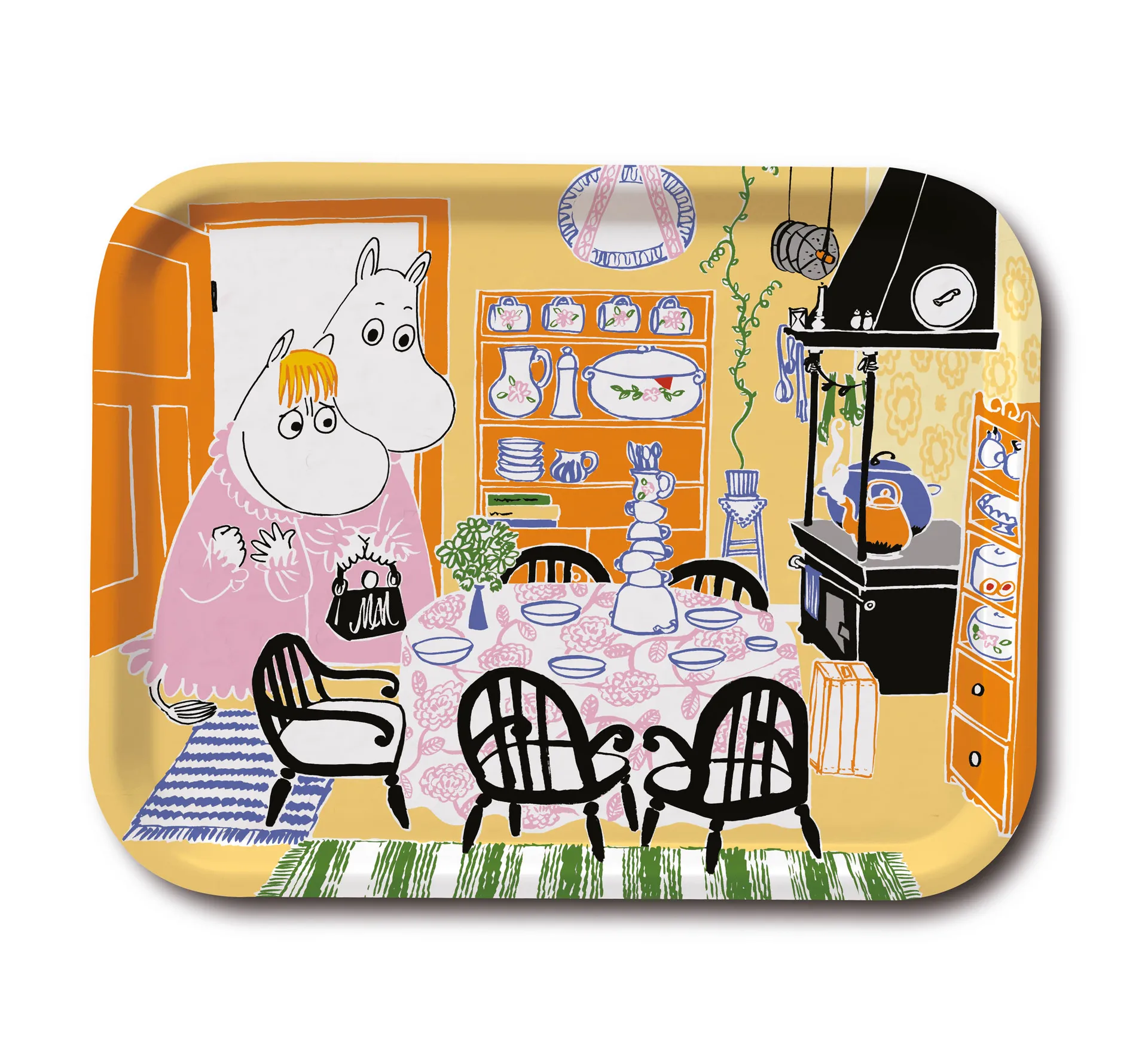 Moomin Kitchen tarjotin, Keltainen Opto Design