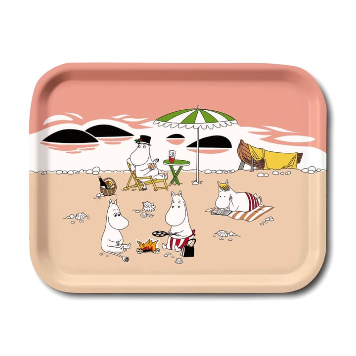 Mumin tarjotin kesä 2021 - Aprikoosi-hiekka - Opto Design