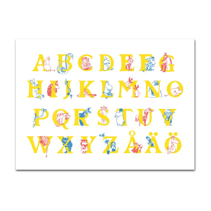 Muumi ABC -pöytätabletti , 30x40 cm Opto Design