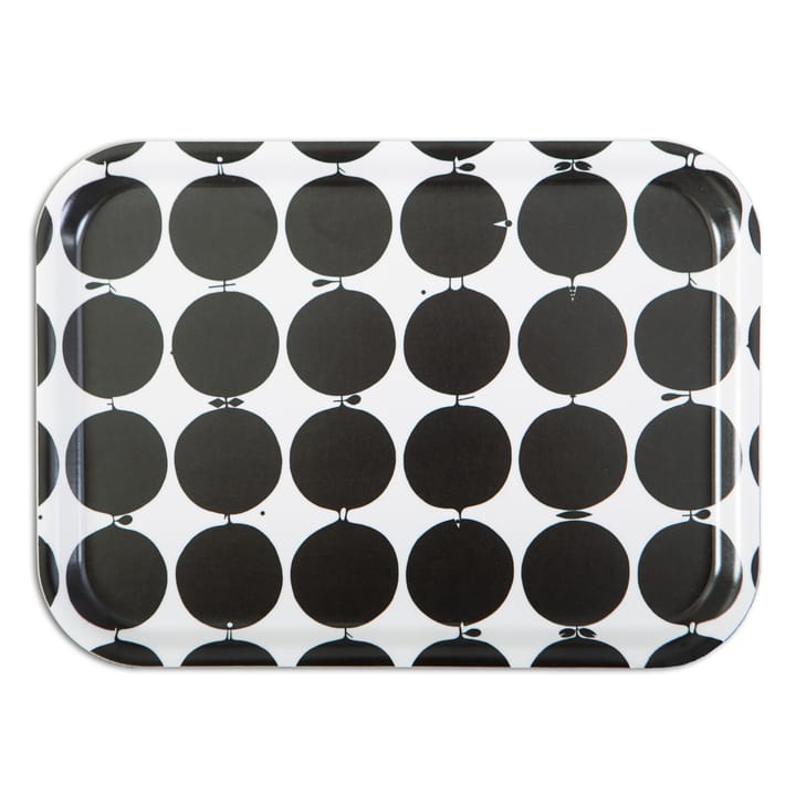 Tallyho tarjotin 27x20 cm, Musta-valkoinen Opto Design