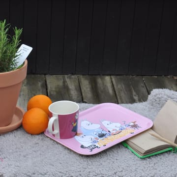Teaparty muumitarjotin - vaaleanpunainen - Opto Design