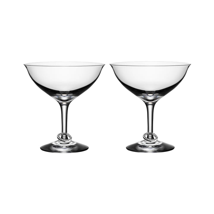Amor Vincit Omnia lasi - shampanja coupe, 2 kpl - Orrefors