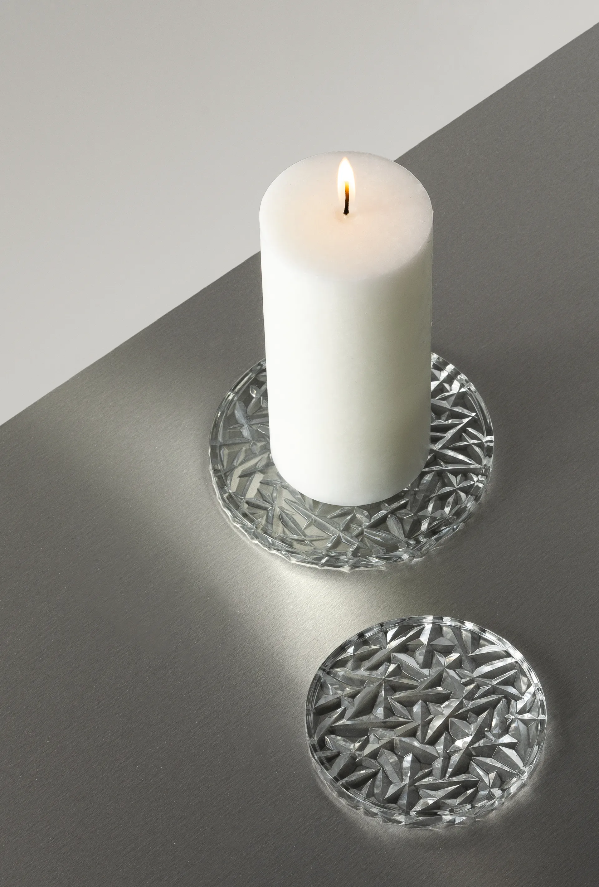 Carat lasinalunen Ø 10 cm 2-pakkaus, Kirkas Orrefors