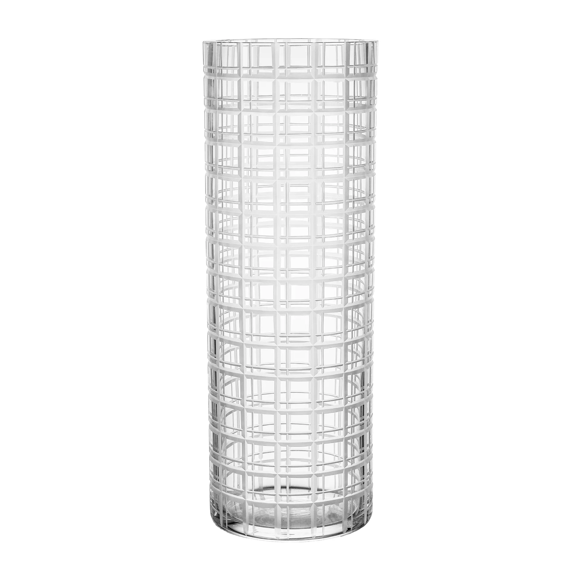 Cut in number maljakko 33 cm, Ruudullinen Orrefors