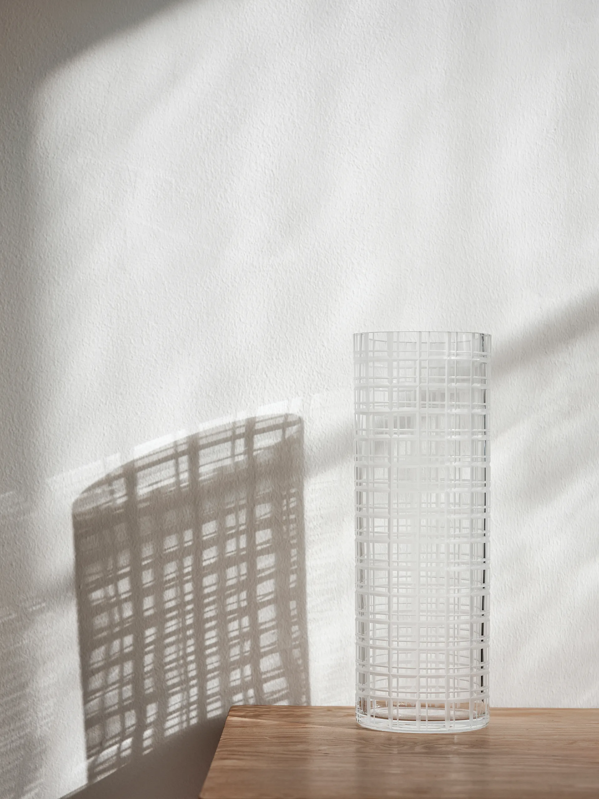 Cut in number maljakko 33 cm, Ruudullinen Orrefors