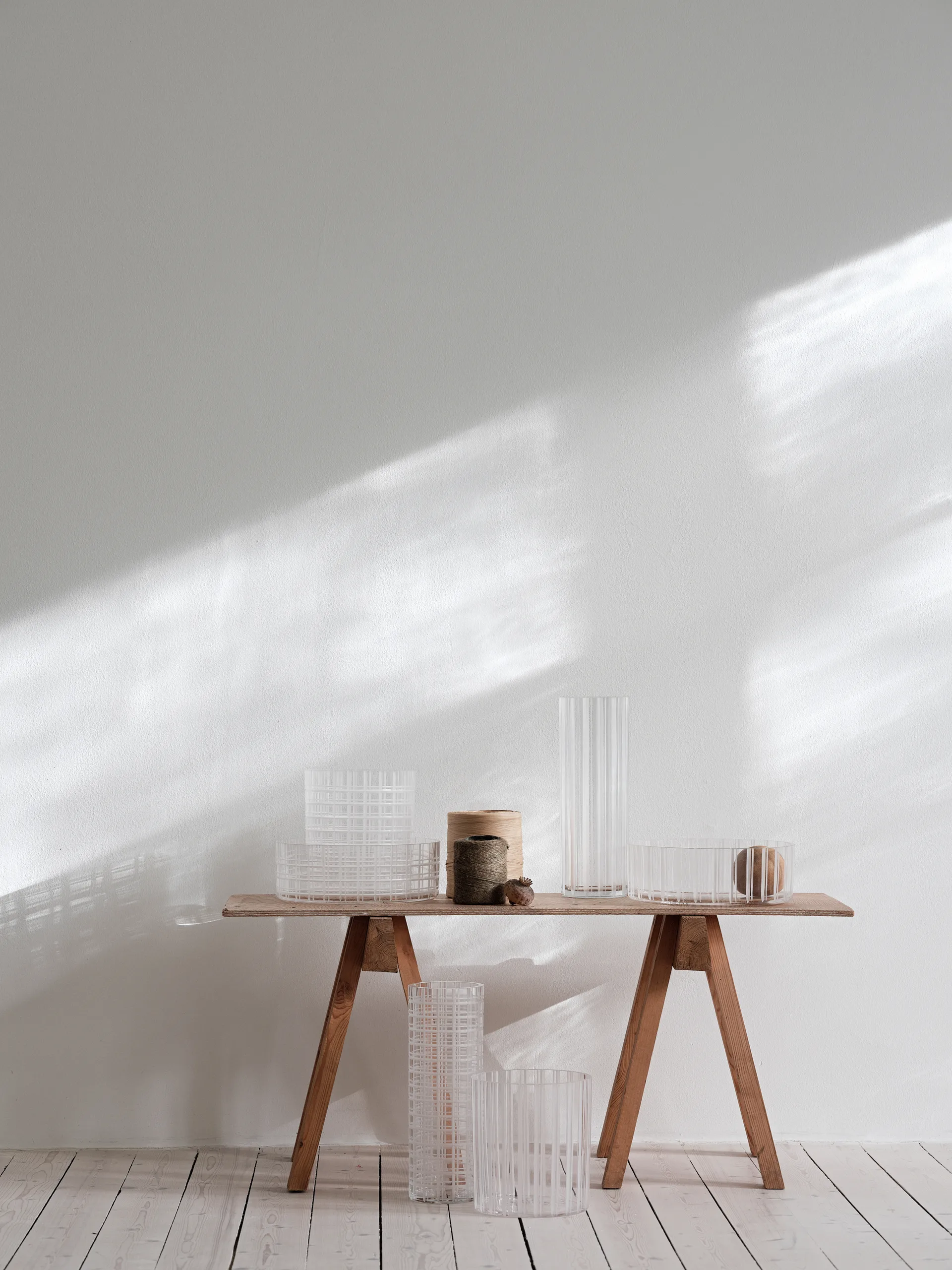 Cut in number maljakko 33 cm, Ruudullinen Orrefors