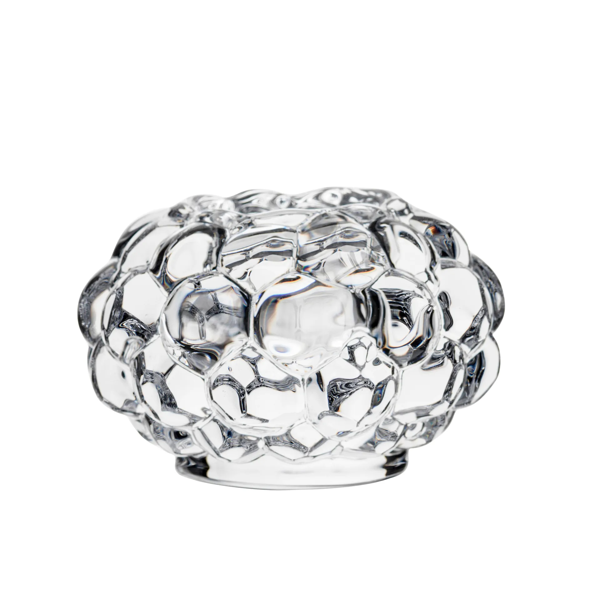 Raspberry kynttilänjalka, pieni Orrefors