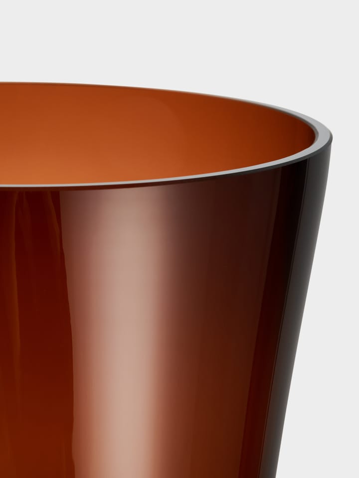 Squeeze maljakko, Sunset brown Orrefors