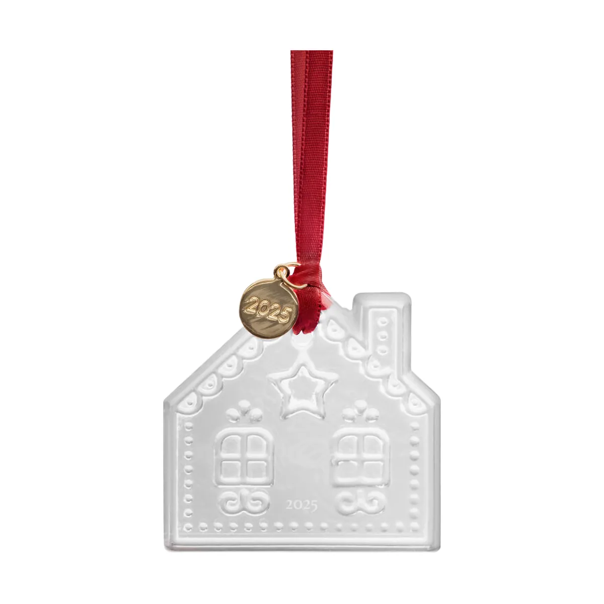 Vuosittainen jouluinen koriste julhänge, Piparkakkutalo 2025 Orrefors