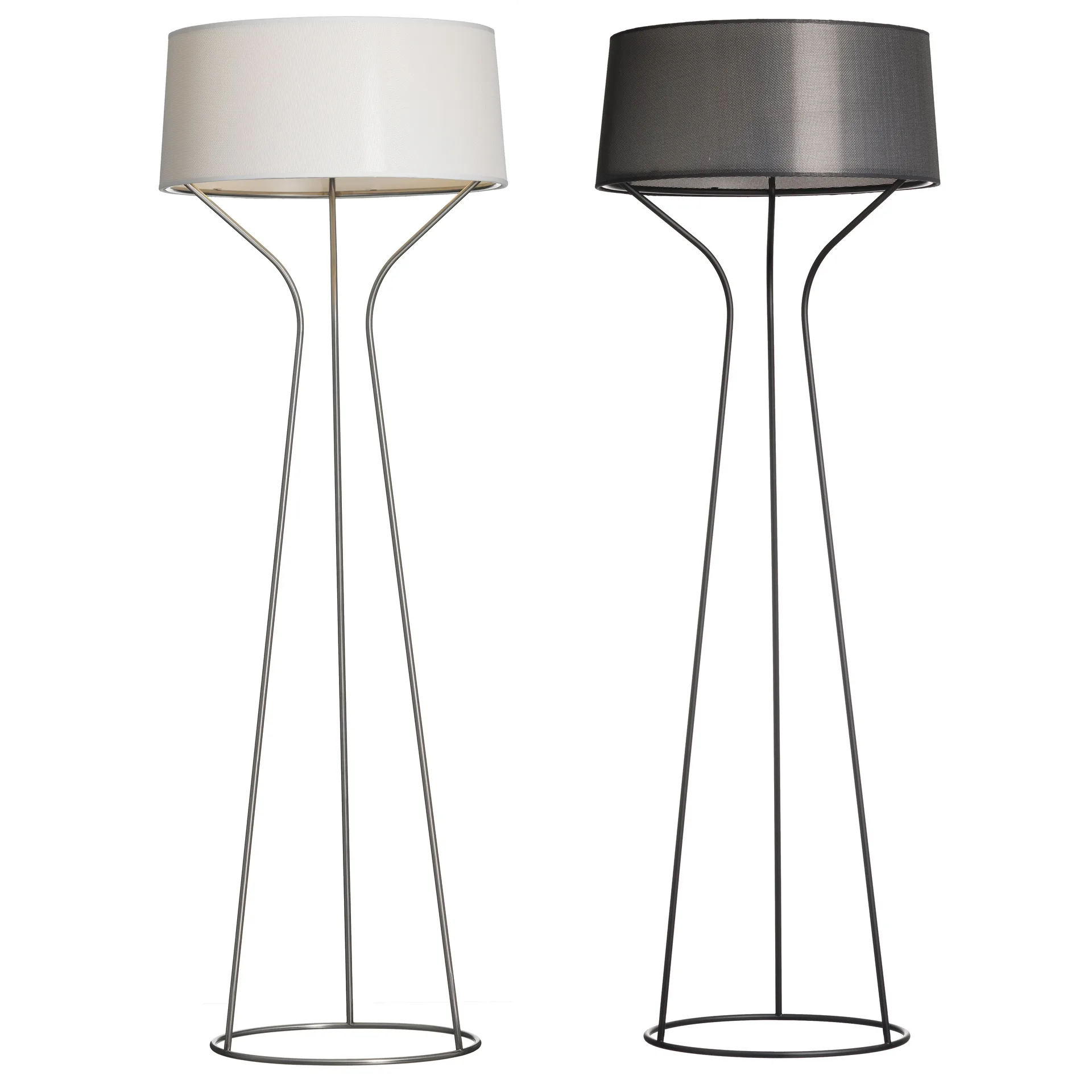 Aria lattiavalaisin, mustaksi lakattu, musta varjostin Örsjö Belysning