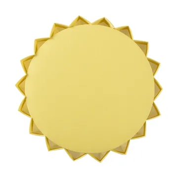 Plissé pöytävalaisin tekstiili - Keltainen - Örsjö Belysning