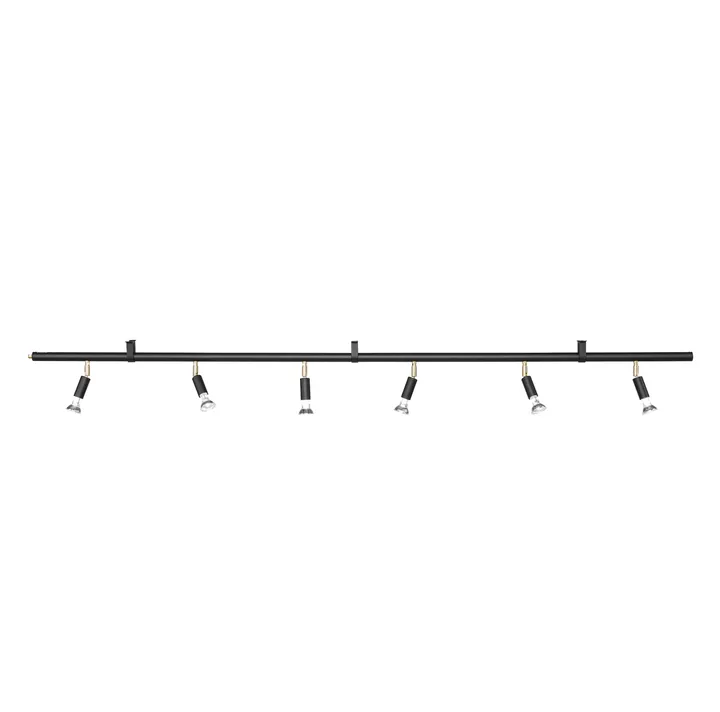 Star 6 seinä- ja kattolamppu - Musta, 200 cm - Örsjö Belysning