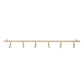 Star 6 seinä- ja kattolamppu - Raaka messinki, 200 cm - Örsjö Belysning