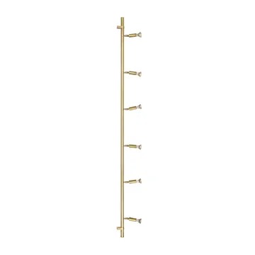 Star 6 seinä- ja kattolamppu - Raaka messinki, 200 cm - Örsjö Belysning
