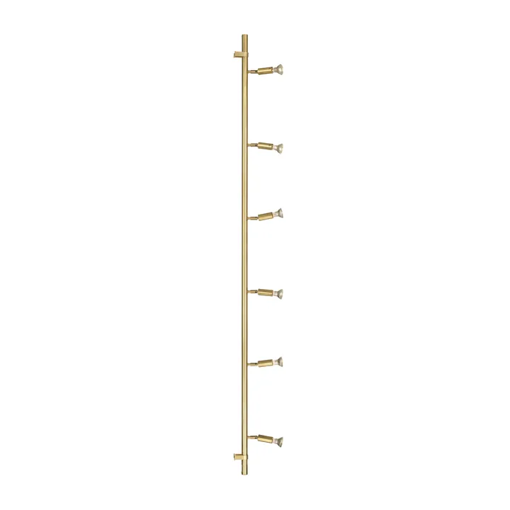 Star 6 seinä- ja kattolamppu - Raaka messinki, 200 cm - Örsjö Belysning