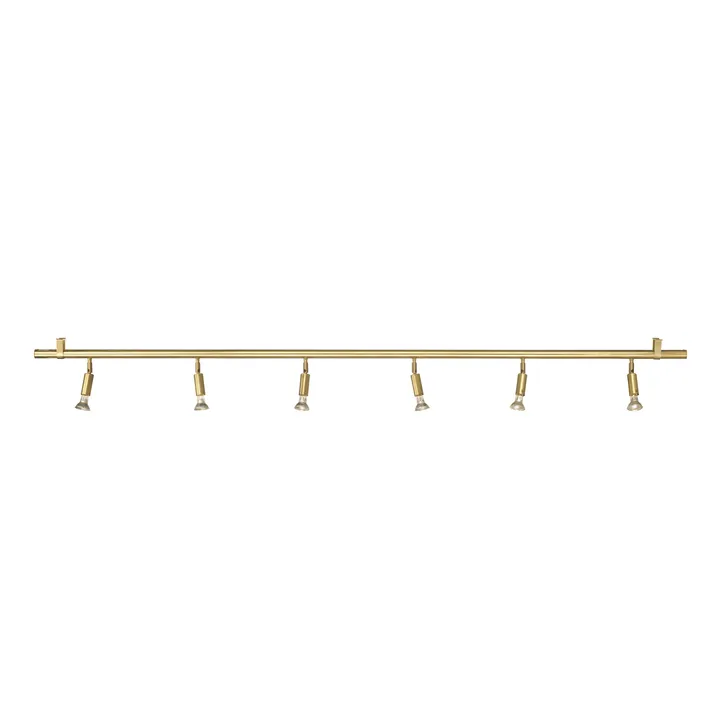 Star 6 seinä- ja kattovalaisin - raw brass, 200 cm - Örsjö Belysning