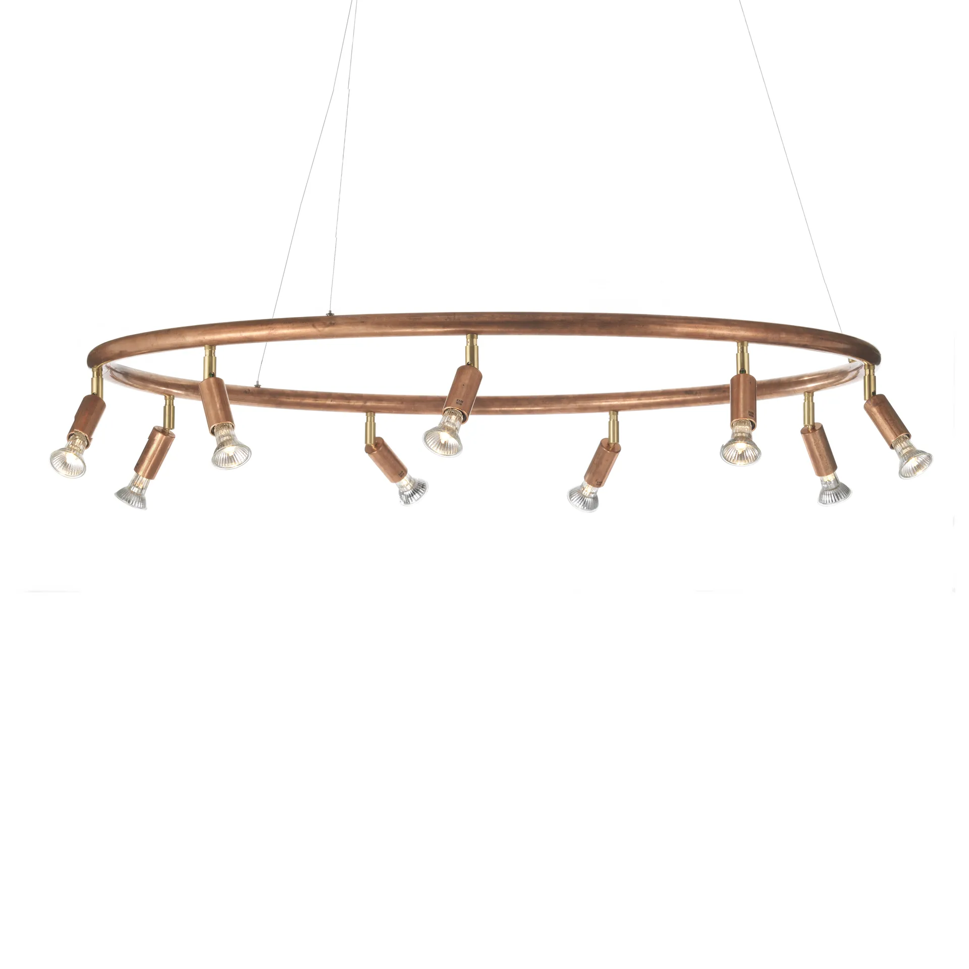 Star 9 valaisin pyöreä Ø100 cm, raakakupari Örsjö Belysning