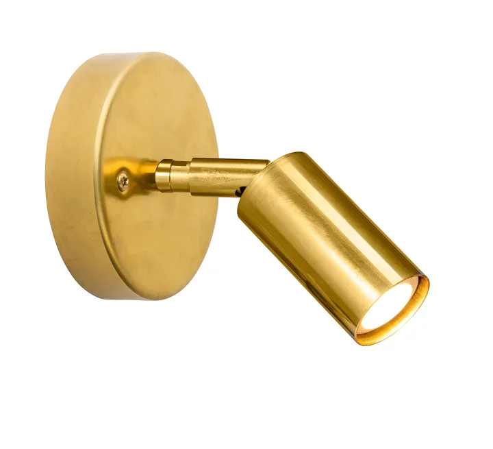 Starlight 1 katto-/seinälamppu kiinteä asennus - Raaka messinki - Örsjö Belysning