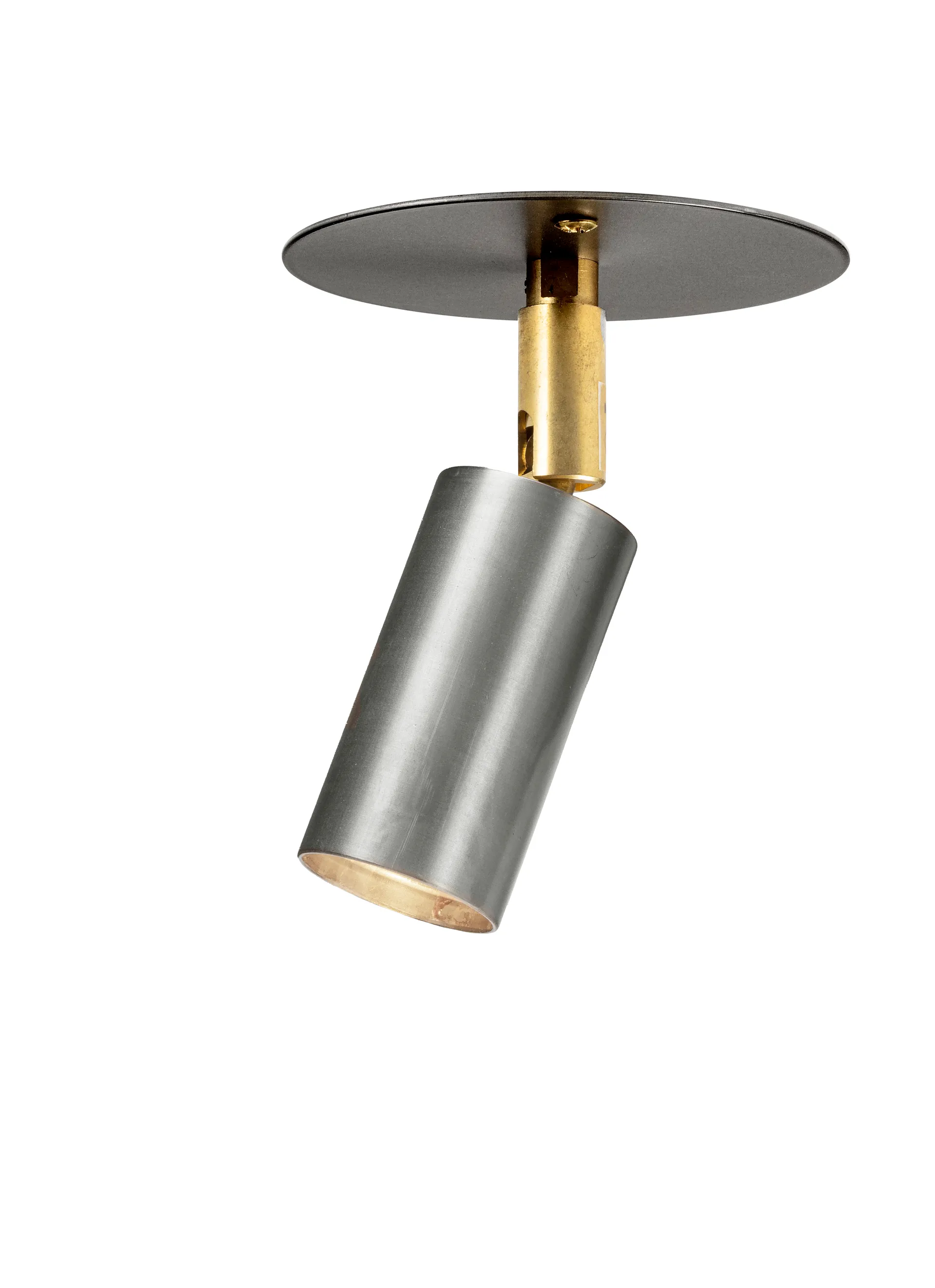 Starlight 1 katto-/seinälamppu levy kiinteä asennus, Raakateräs Örsjö Belysning