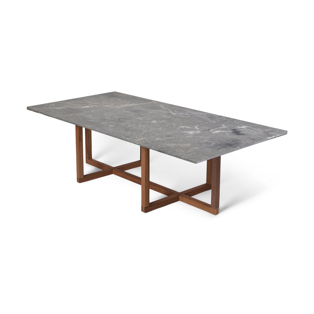 OX Denmarq Big Ninety sohvapöytä 70x140 cm, oak alusta Harmaa marmori