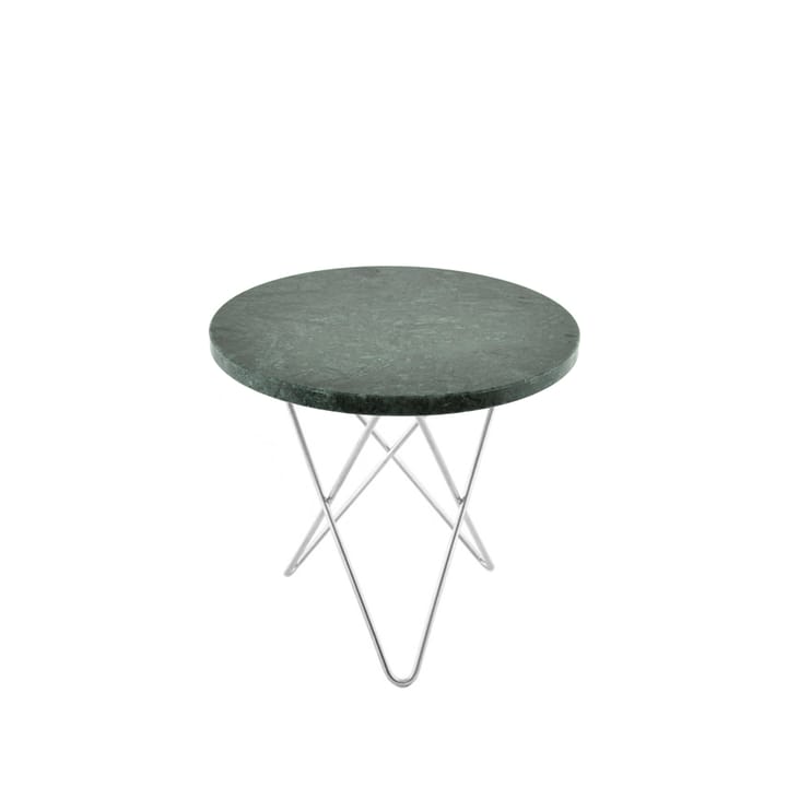 Mini O Table -sohvapöytä - Marmori indio, ruostumattomasta teräksestä valmistettu jalusta - OX Denmarq