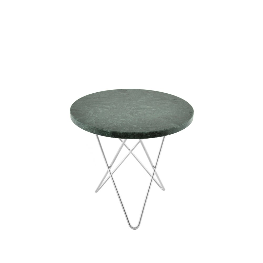 OX Denmarq Mini O Table -sohvapöytä marmori indio ruostumattomasta teräksestä valmistettu jalusta