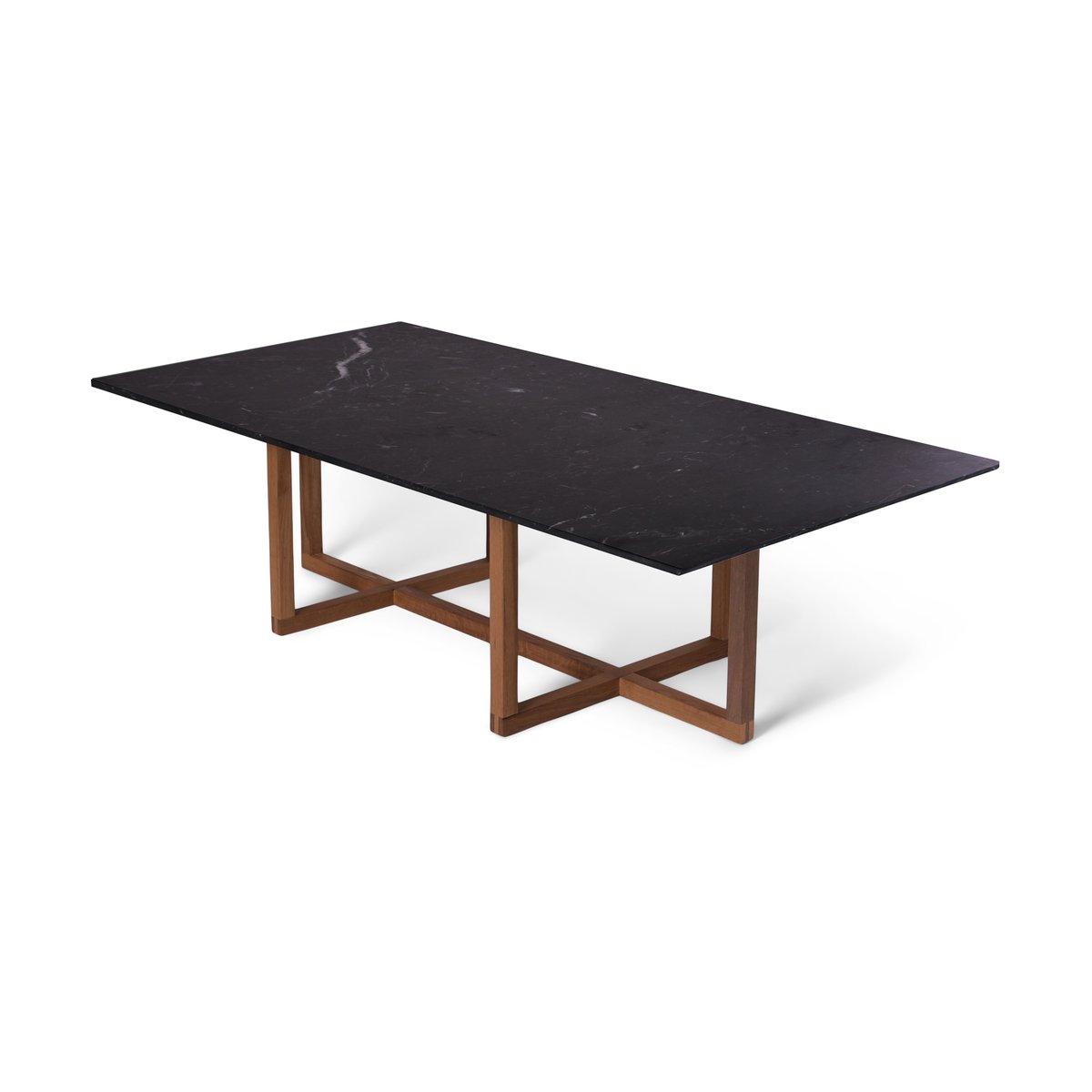 OX Denmarq Ninety sohvapöytä 60x120 cm, oak alusta Musta marmori