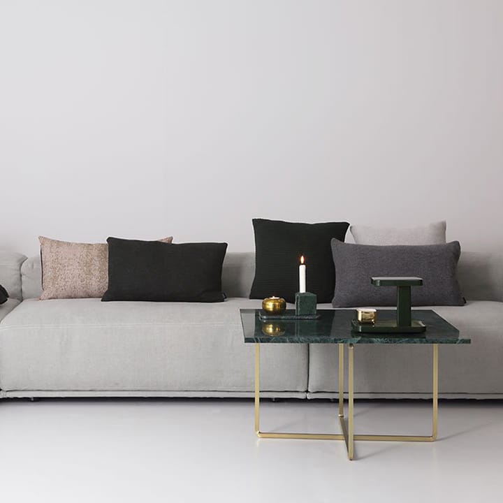 Ninety sohvapöytä suorakulmainen - marmori indio, musta jalusta - OX Denmarq