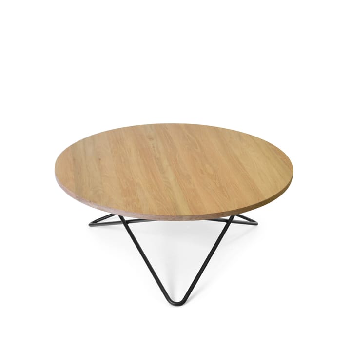 O Table -sohvapöytä - tammi mattalakattu, mustaksi maalattu jalusta - OX Denmarq