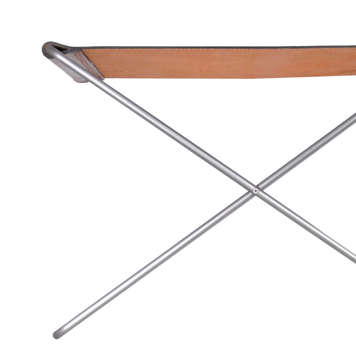 OX Stool -rahi - nahka musta, ruostumaton teräs - OX Denmarq